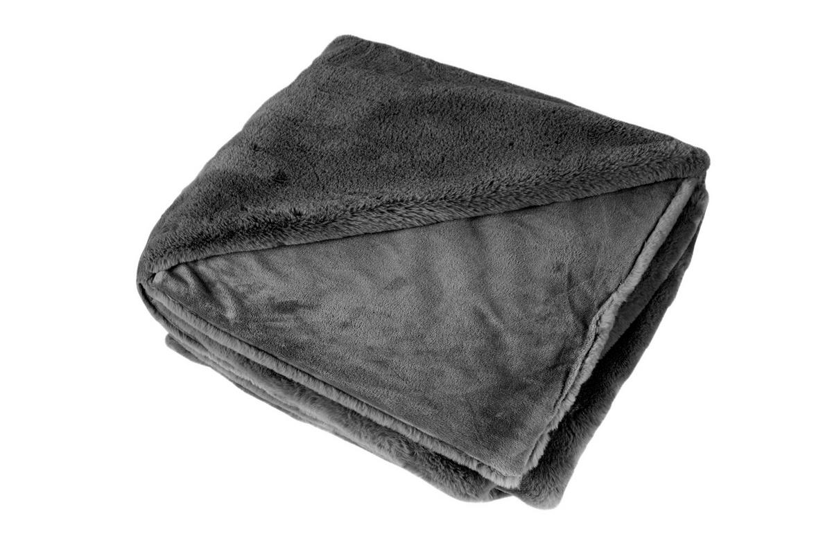 ODEJA 150/200 cm barve grafita, temno siva  - temno siva/barve grafita, Basics (150/200cm)