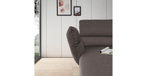 ECKSOFA  in Flachgewebe Greige  176-217/279-327 cm  - Greige/Schwarz, Design, Textil/Metall (176-217/279-327cm) - Dieter Knoll