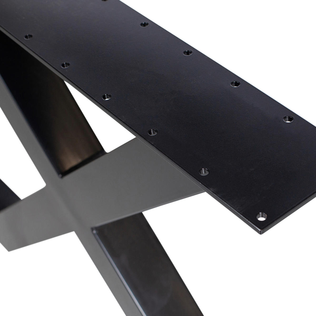 TISCHGESTELL 142/13/70 cm  Metall Schwarz  - Schwarz, MODERN, Metall (142/13/70cm) - Livetastic
