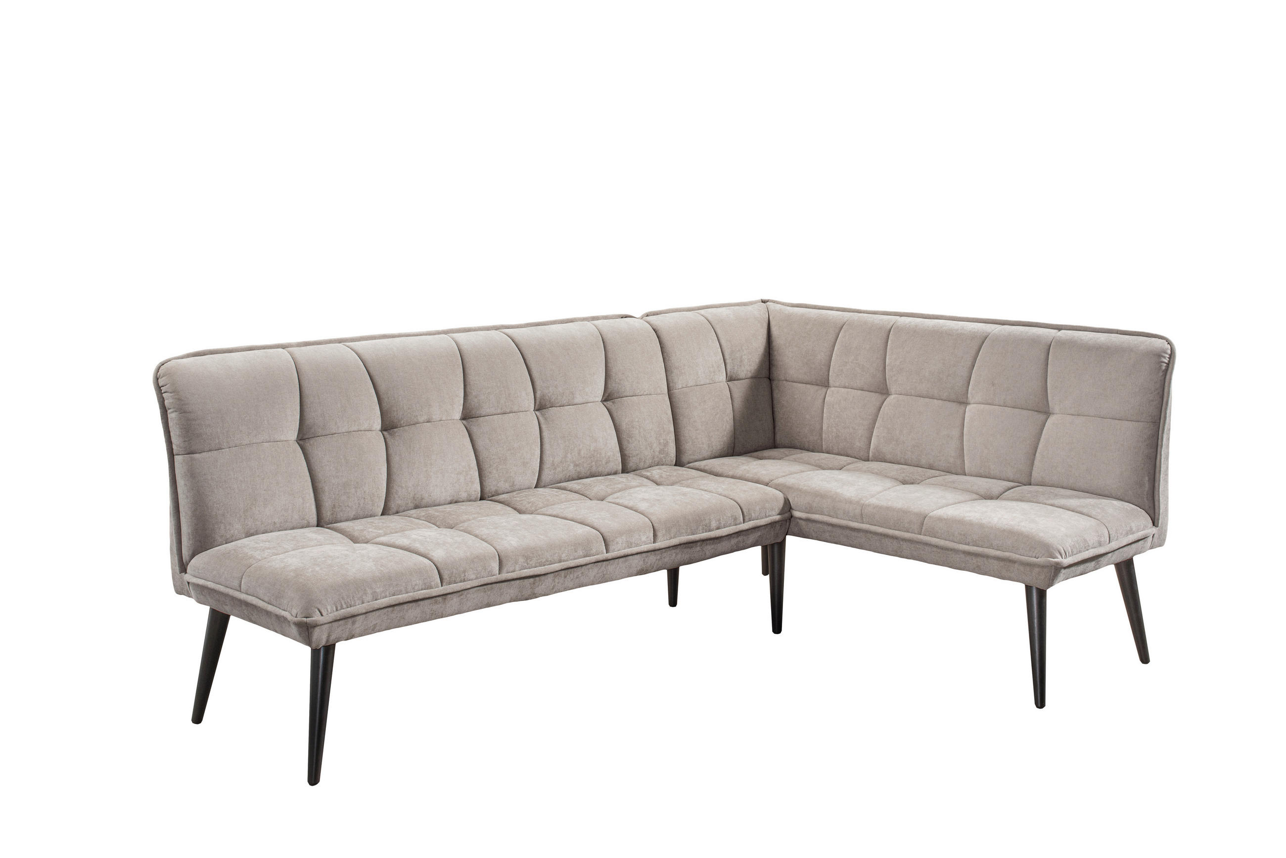 KLUPA KUTNA  boje pijeska  drvo, tekstil, drvni materijal      - boje pijeska/crna, Moderno, drvni materijal/drvo (240/161cm) - Livetastic