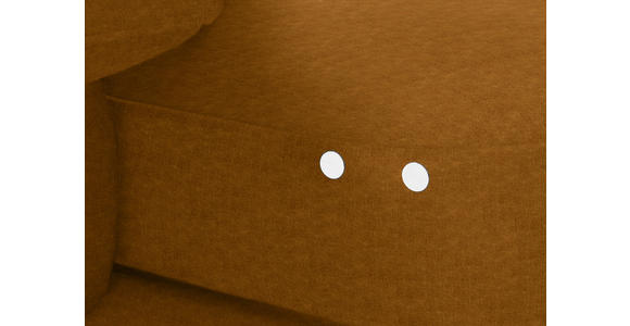 ECKSOFA in Velours Cognac 180/310 cm - Cognac/Schwarz, Design, Textil/Metall (180/310cm) - Dieter Knoll