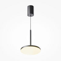 PENDELLEUCHTE Plato 18.5/195 cm  - Schwarz, Design, Metall (18.5/195cm) - MAYTONI