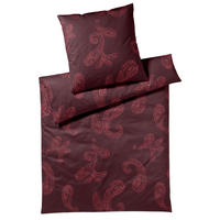 BETTWÄSCHE Makosatin 155/220 cm  - Rot, Basics, Textil (155/220cm) - Joop!