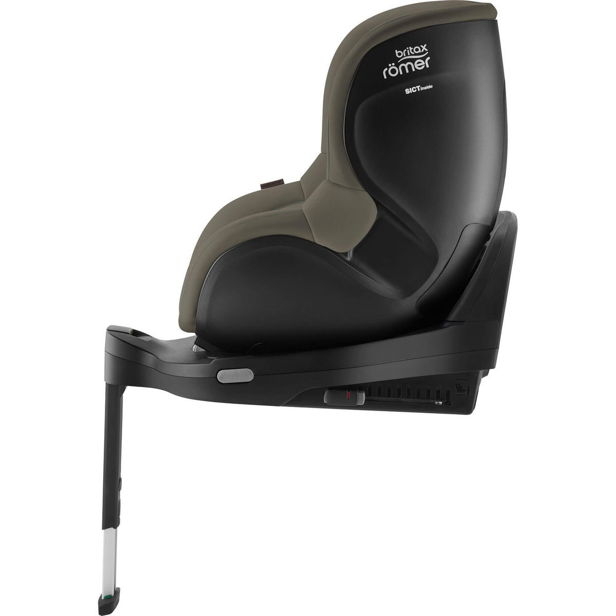REBOARDER-KINDERSITZ DUALFIX PRO  - Olivgrün, Basics, Kunststoff/Textil (44/48/74cm) - Britax Römer