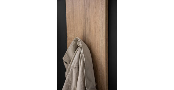 GARDEROBE 3-teilig in 160/200/39 cm - Eichefarben/Anthrazit, Design, Holzwerkstoff (160/200/39cm) - Moderano