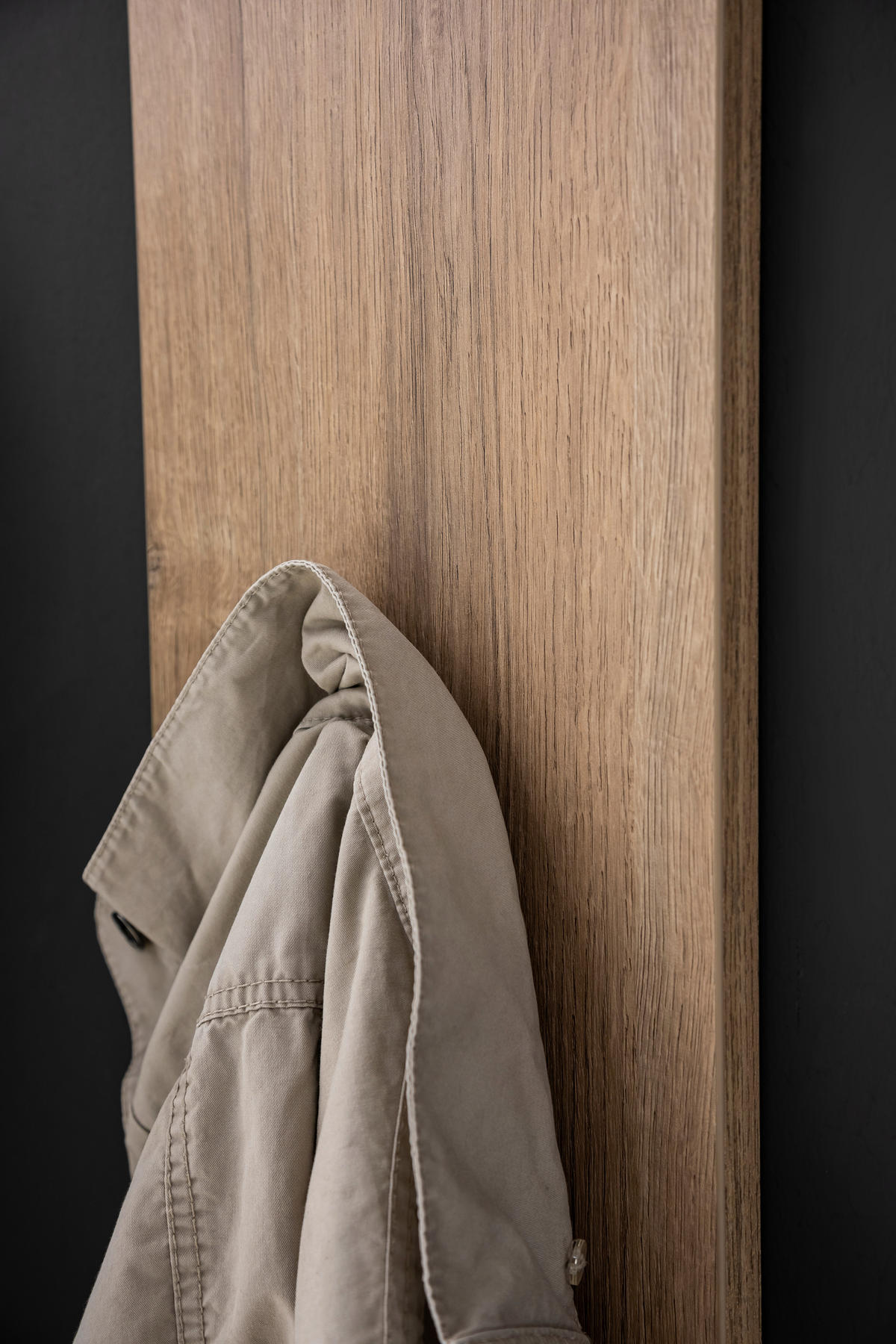 GARDEROBE 3-teilig  in 160/200/39 cm  - Eichefarben/Anthrazit, Design, Holzwerkstoff (160/200/39cm) - Moderano