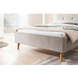 POLSTERBETT Taupe 140/200 cm - Taupe/Eichefarben, Basics, Holz/Textil (140/200cm) - Xora