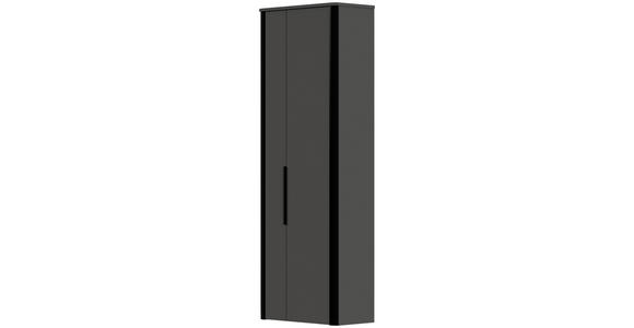 GARDEROBENSCHRANK 66/191/34 cm - Anthrazit/Schwarz, Design, Holzwerkstoff/Metall (66/191/34cm) - Dieter Knoll