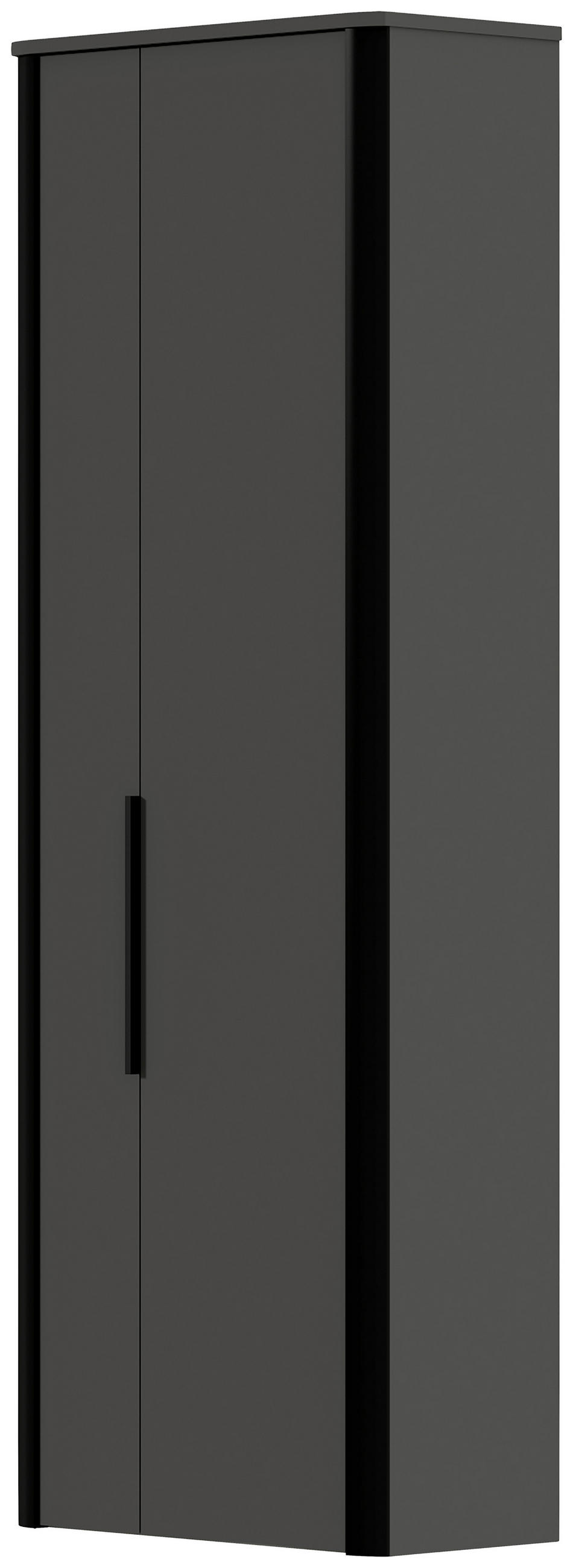 GARDEROBENSCHRANK  in 66/191/34 cm  - Anthrazit/Schwarz, Design, Holzwerkstoff/Metall (66/191/34cm) - Dieter Knoll