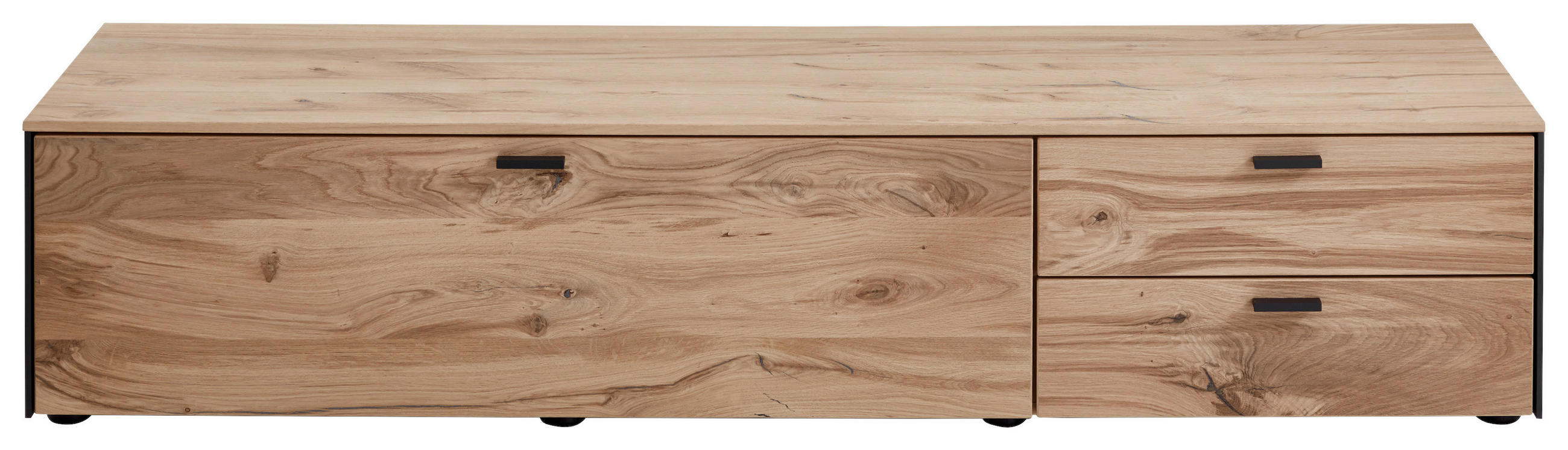 LOWBOARD Eichefarben  182/38/53 cm  - Eichefarben/Anthrazit, Design, Holz/Metall (182/38/53cm) - Schöner Wohnen