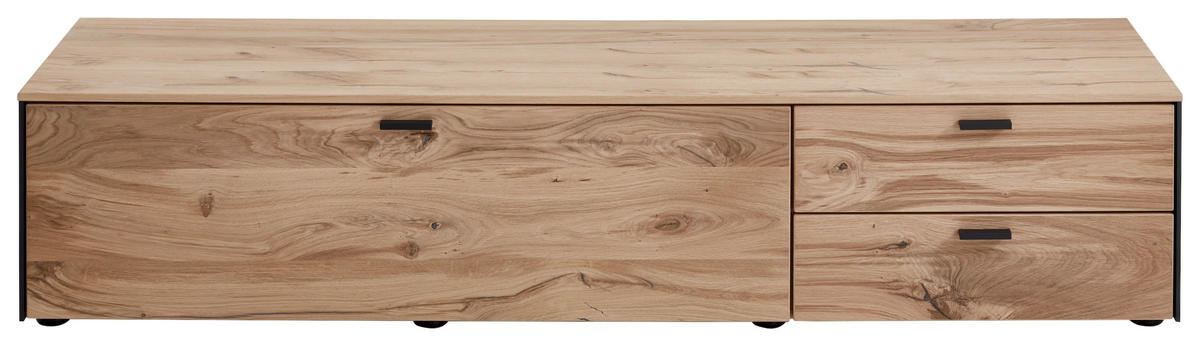 LOWBOARD Eichefarben  182/38/53 cm  - Eichefarben/Anthrazit, Design, Holz/Metall (182/38/53cm) - Schöner Wohnen