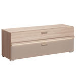 GARDEROBENBANK  in 120/45/38 cm  - Chromfarben/Eichefarben, Design, Holzwerkstoff/Kunststoff (120/45/38cm) - Voleo