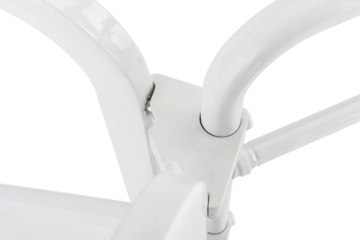 GARTENKLAPPTISCH 140/95/74 cm Metall, Kunststoff rechteckig  - Weiß, Basics, Kunststoff/Metall (140/95/74cm) - Kettler