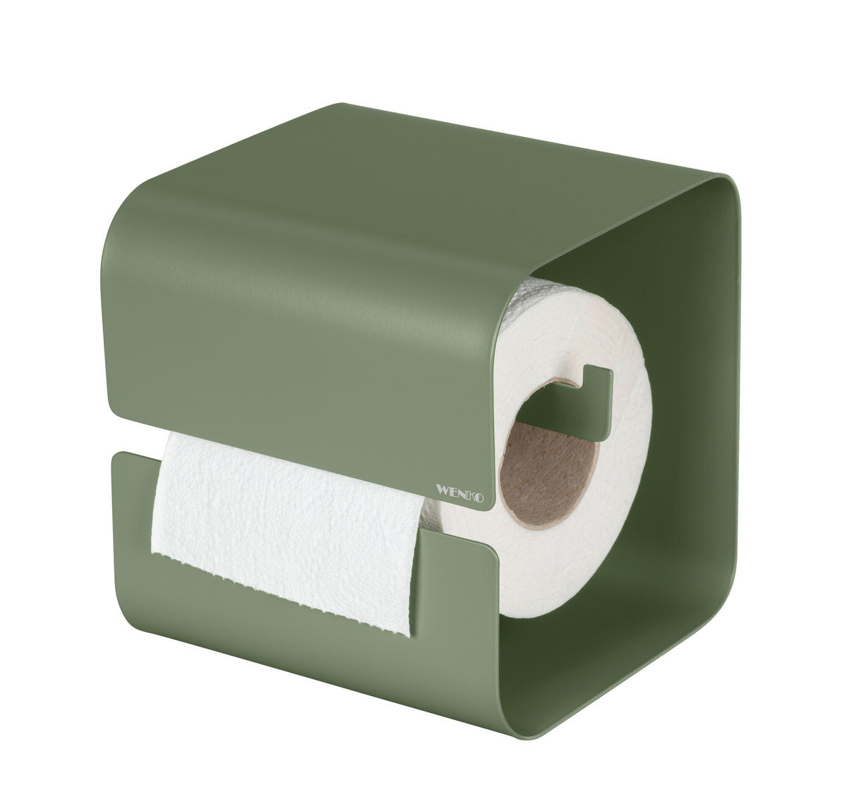 TOILETTENPAPIERHALTER - Grün, MODERN, Metall (14/14,5/13,7cm) - Wenko