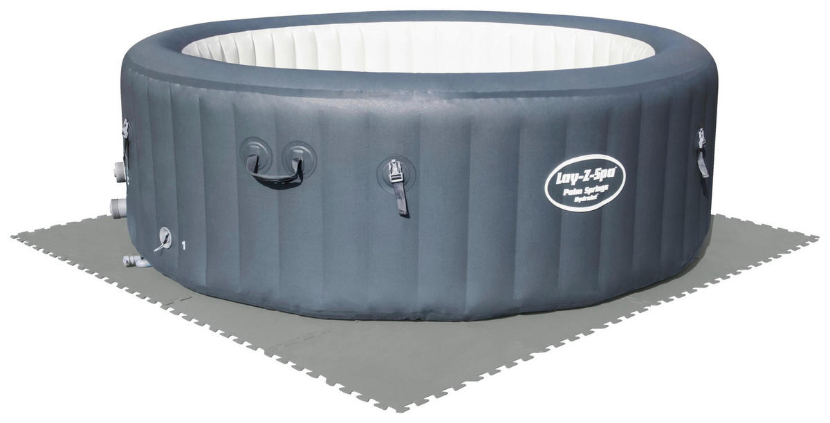 BODENSCHUTZMATTE 58639 50/50 cm  - Grau, KONVENTIONELL, Kunststoff (50/50cm) - Bestway