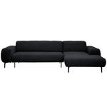 ECKSOFA in Chenille Anthrazit  311/167 cm  - Anthrazit/Schwarz, Design, Textil/Metall (311/167cm) - Xora