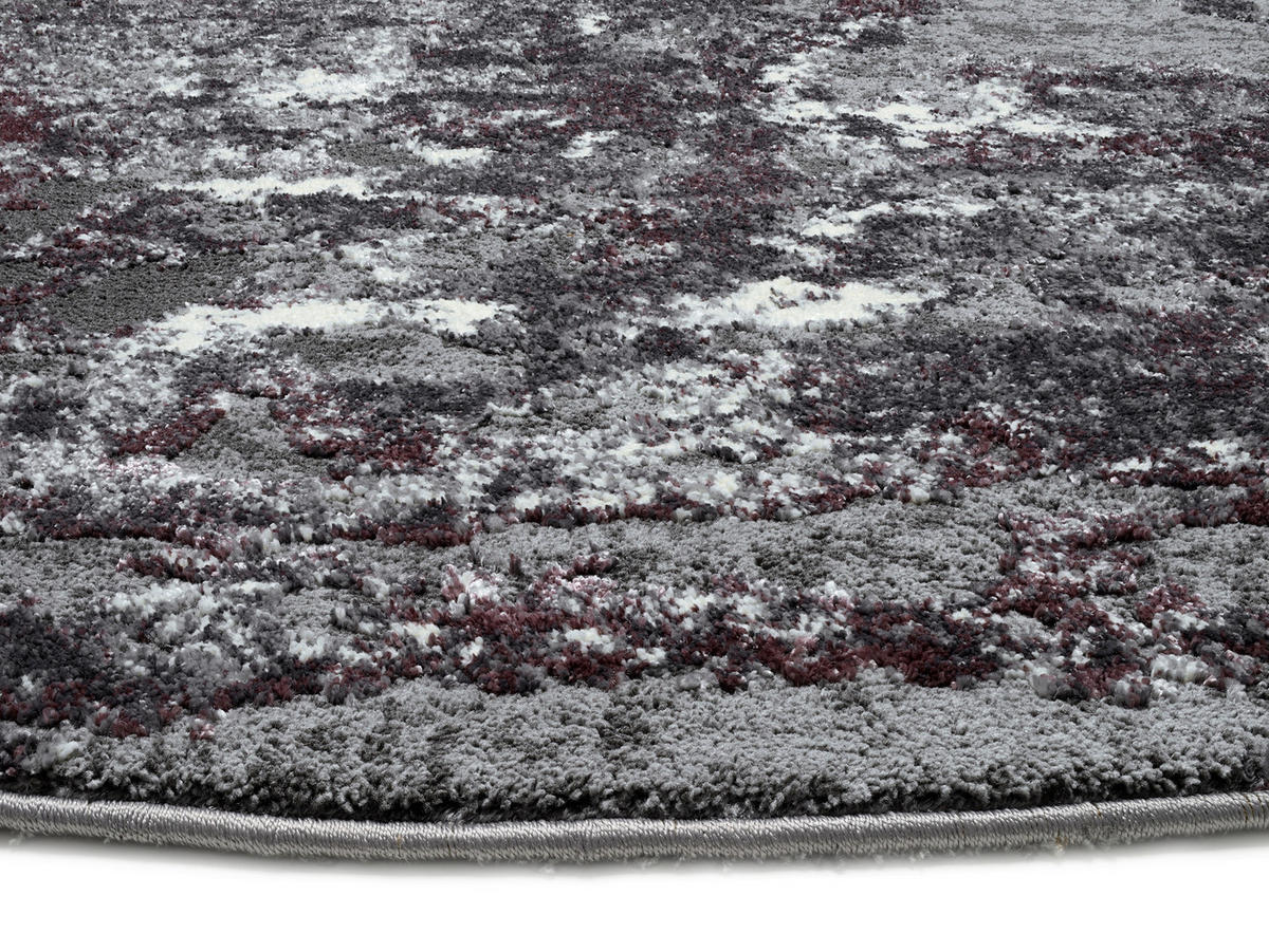 VINTAGE-TEPPICH 160 cm Timeline Quantum Aubergine, Beige  - Beige/Aubergine, Design, Textil (160cm) - Novel