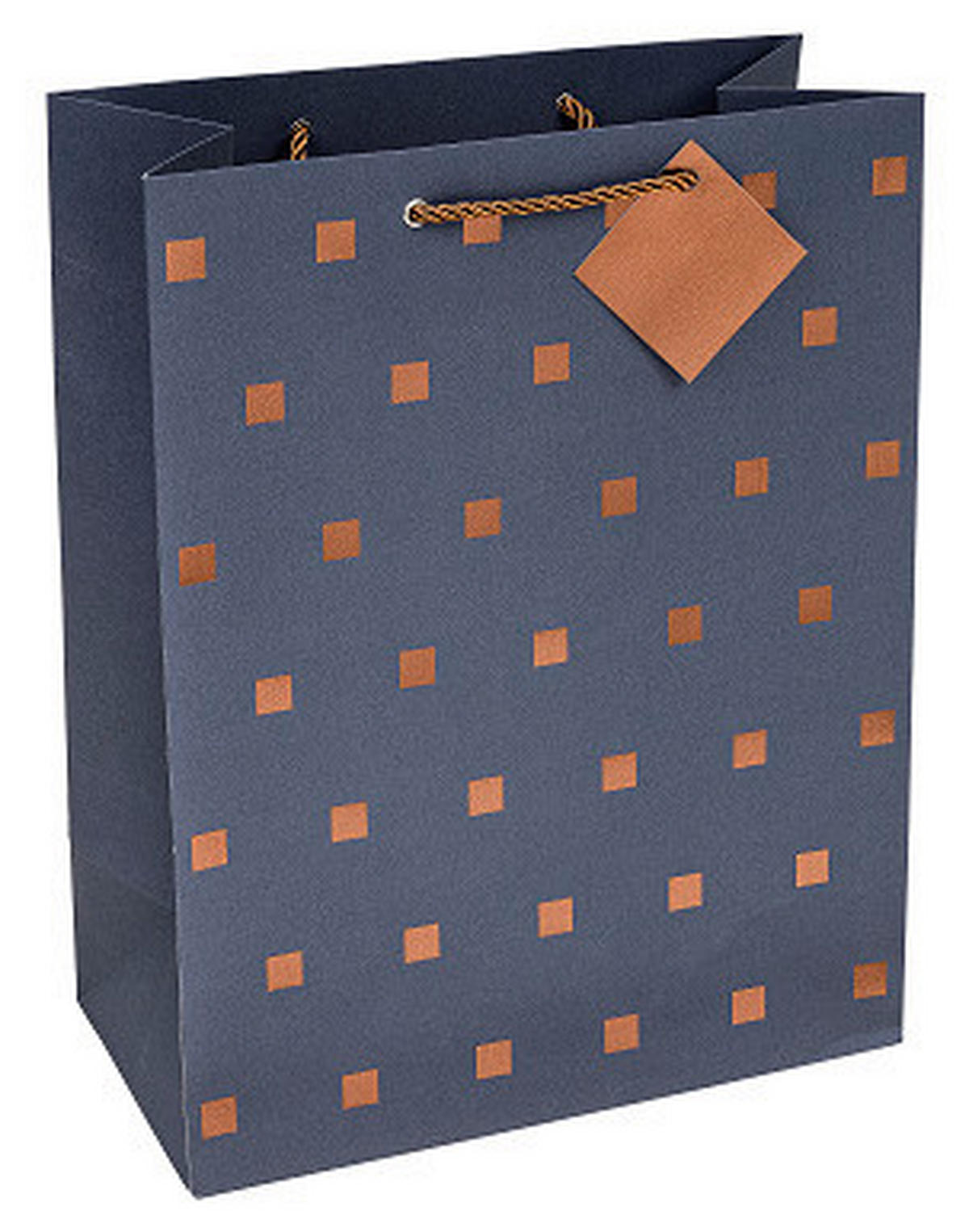 GESCHENKTASCHE  - Dunkelblau, Basics, Papier (26/33,5/13,5cm)