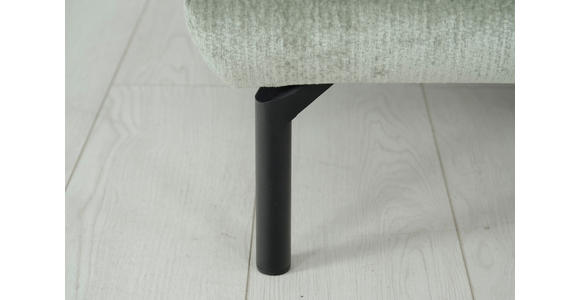 ECKSOFA  in Chenille Mintgrün  307/243 cm  - Schwarz/Mintgrün, Design, Textil/Metall (307/243cm) - Xora