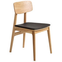 STOL  - svart/ekfärgad, Design, trä/plast (46/82/55cm) - Niels Andersson