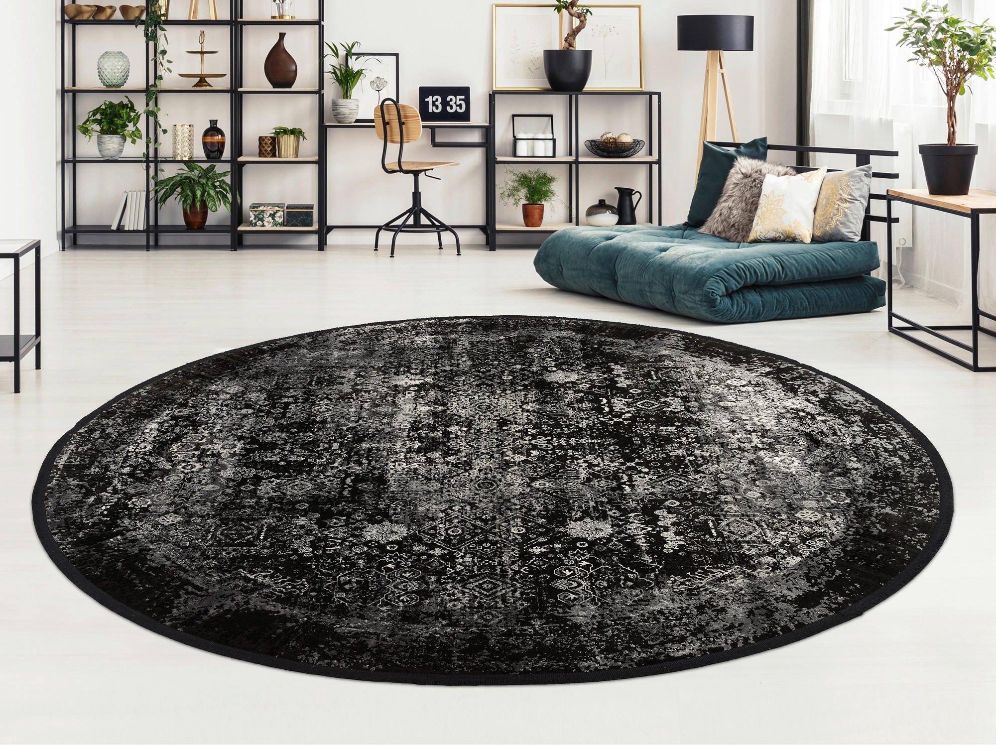 WEBTEPPICH 200 cm Calais Grau, Schwarz  - Schwarz/Grau, Design, Textil (200cm) - Dieter Knoll
