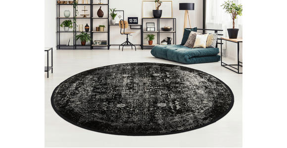 WEBTEPPICH 160 cm Calais Grau, Schwarz  - Schwarz/Grau, Design, Textil (160cm) - Dieter Knoll