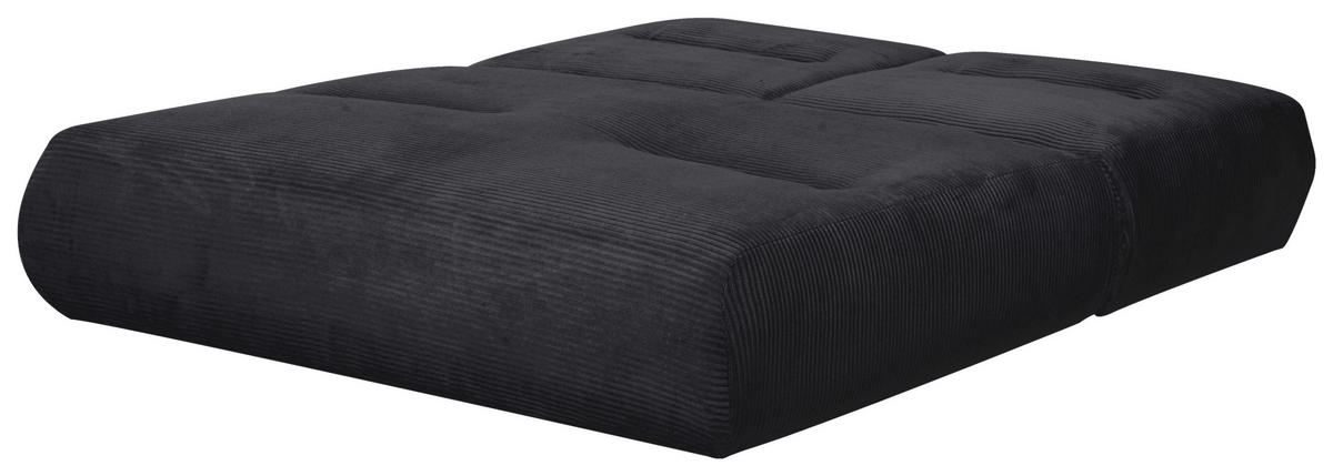 SCHLAFSOFA in Cord Schwarz  - Schwarz, Design, Textil (159/88/160cm) - Livetastic