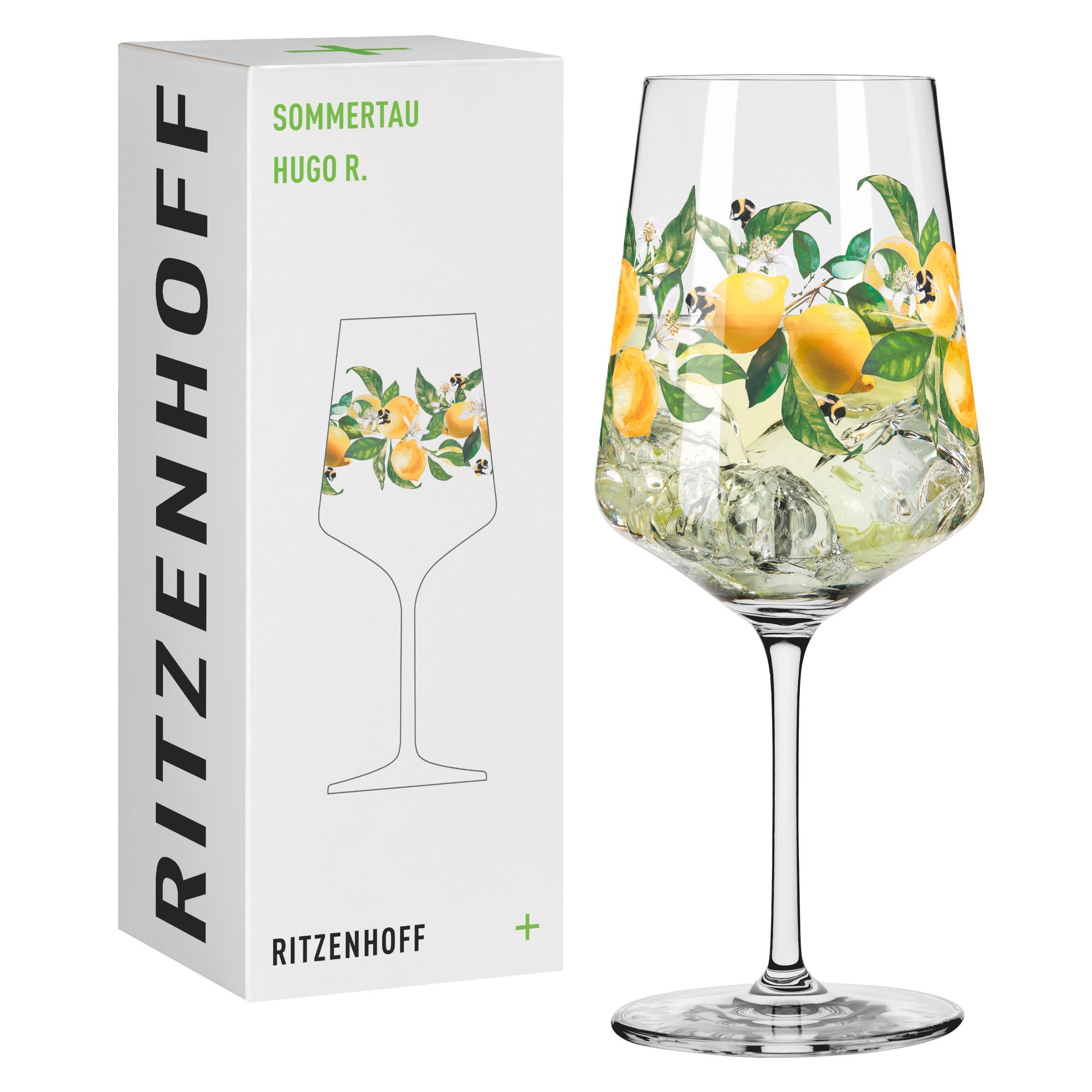 SPRITZERGLAS 544 ml  - Transparent/Gelb, Trend, Glas (9,3/22,5cm) - Ritzenhoff
