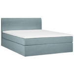 BOXSPRINGBETT 160/200 cm  in Mintgrün  - Schwarz/Mintgrün, KONVENTIONELL, Holz/Textil (160/200cm) - Carryhome