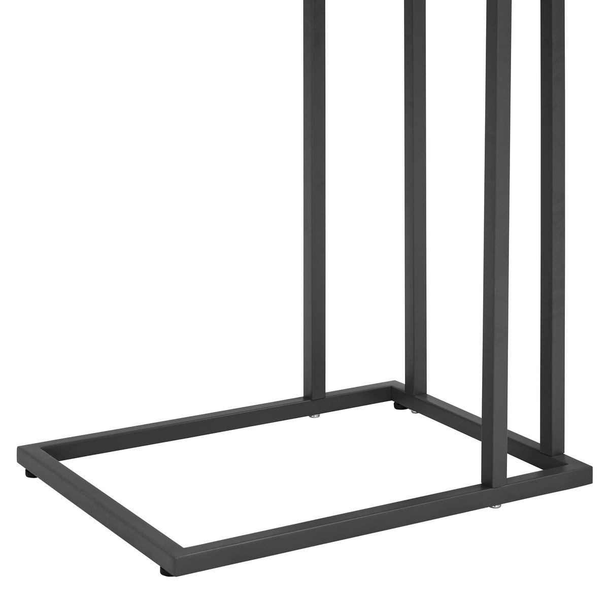 BEISTELLTISCH Metall, Holzwerkstoff 30/40/60 cm  - Dunkelgrau, Design, Holzwerkstoff/Metall (30/40/60cm) - home24