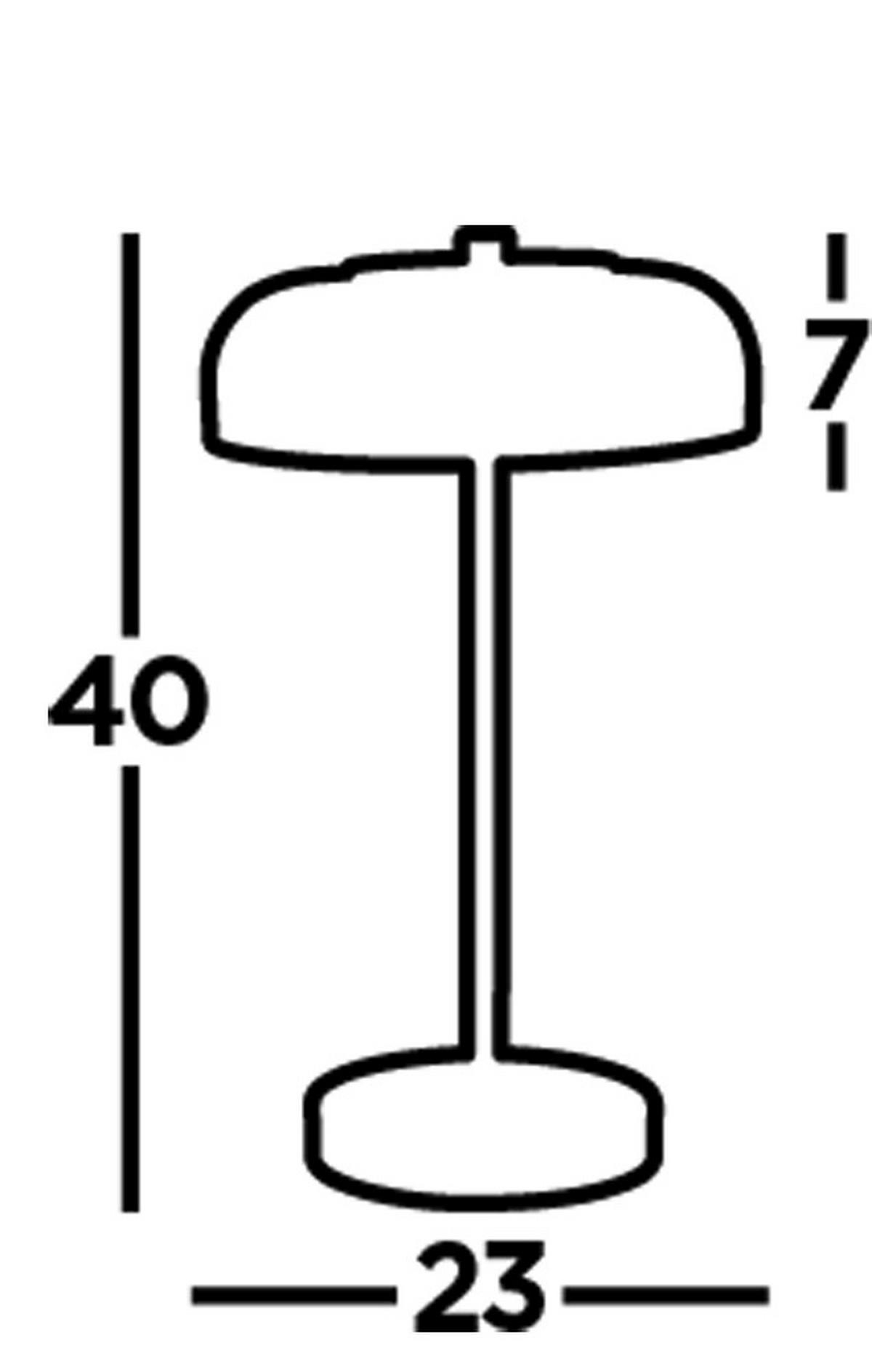 NAMIZNA LED-SVETILKA  Frisbee      23/39 cm       - črna, Basics, kovina/steklo (23/39cm)
