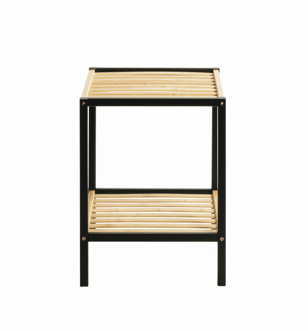 BEISTELLTISCH in Holz 35/35/47 cm  - Schwarz/Naturfarben, Design, Holz (35/35/47cm)