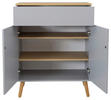 SCHUHSCHRANK Grau, Eichefarben  - Eichefarben/Grau, Design, Holz/Holzwerkstoff (79/102/37cm)