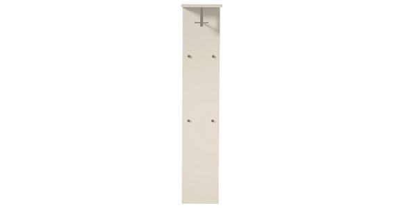 GARDEROBENPANEEL in 33/167/31 cm - Taupe/Chromfarben, Design, Holzwerkstoff/Metall (33/167/31cm) - Moderano