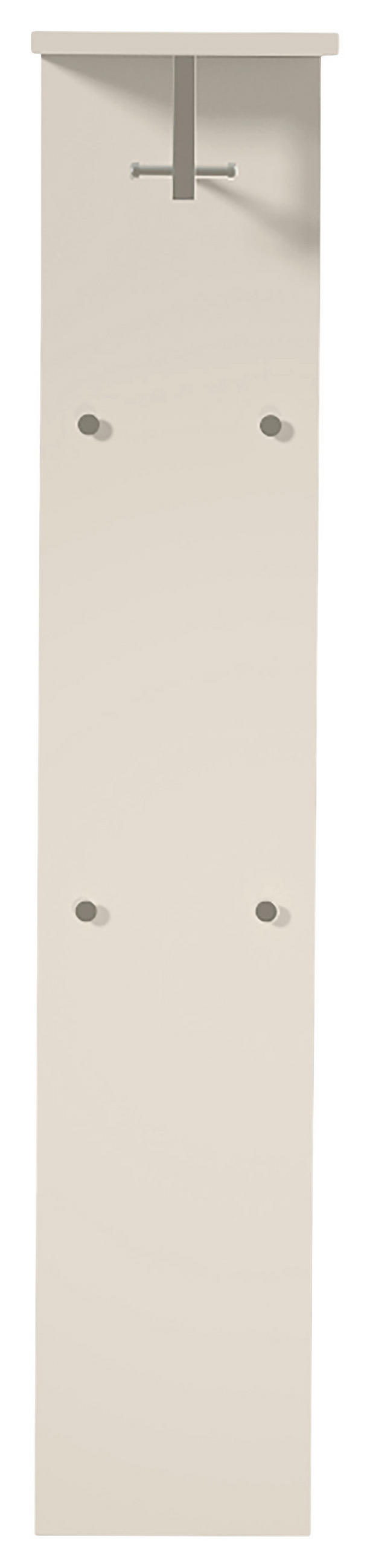 GARDEROBENPANEEL  in 33/167/31 cm  - Taupe/Chromfarben, Design, Holzwerkstoff/Metall (33/167/31cm) - Moderano