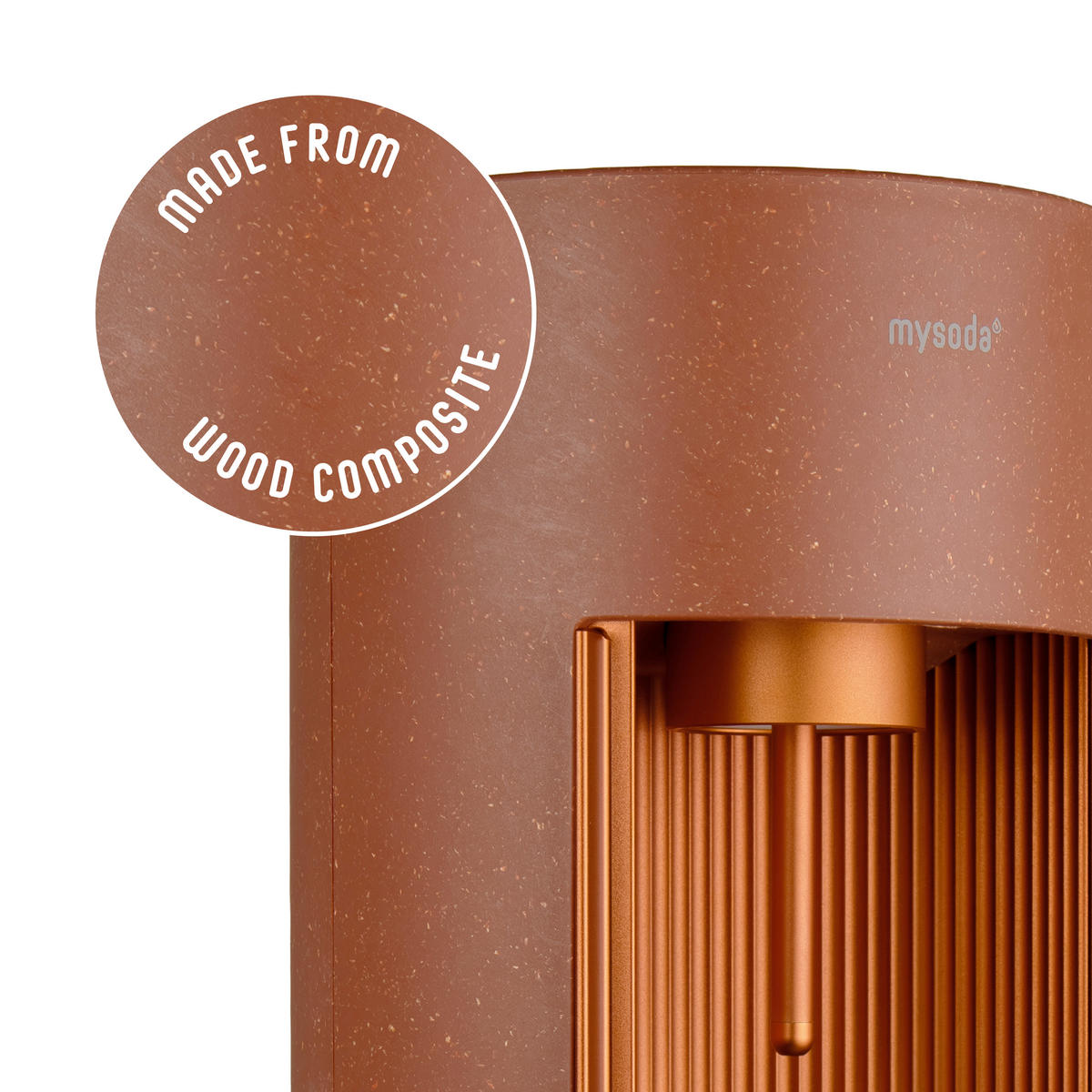 WASSERSPRUDLER GLASSY BEETROOT  - Terracotta, Basics, Holzwerkstoff/Kunststoff (18.8/44.4cm) - mysoda