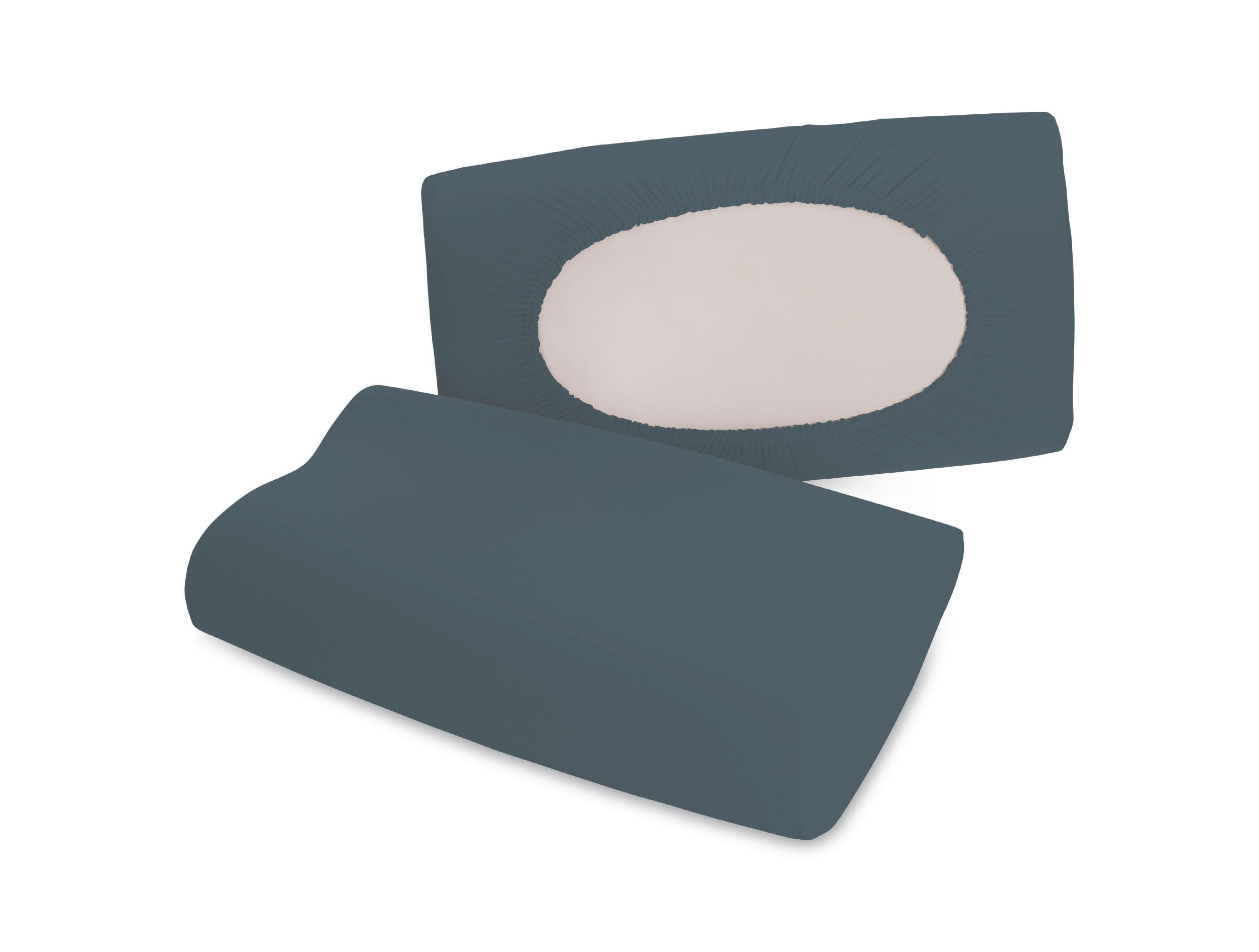 Schlafgut Kopfkissenbezug Pure Dunkelgrau 40-70x40-90 cm