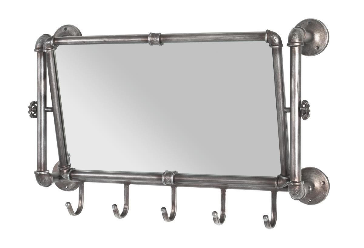 WANDGARDEROBE  in Anthrazit  - Anthrazit, Design, Glas/Metall (75/45/16cm) - Carryhome