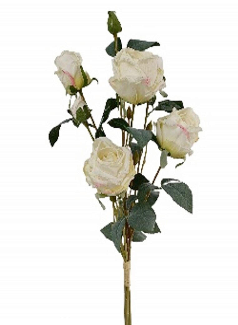 KUNSTBLUME  - Aprikose/Creme, Basics, Kunststoff (70cm)