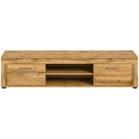 LOWBOARD Jam  in 160/37/40 cm  - Silberfarben/Eiche Wotan, Design, Holzwerkstoff/Kunststoff (160/37/40cm) - MID.YOU