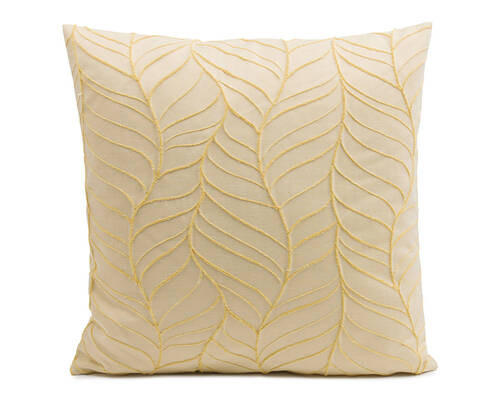 KISSENHÜLLE Milena 50/50 cm  - Gelb/Weiß, Basics, Textil (50/50cm) - Novel