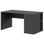 JUGENDSCHREIBTISCH 150/70/72 cm Stauraum, Regal  - Anthrazit/Graphitfarben, Design, Holzwerkstoff/Metall (150/70/72cm) - Cantus