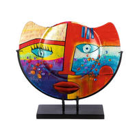 SKULPTUR - multicolor, Trend, glas (39/35cm) - Ambia Home