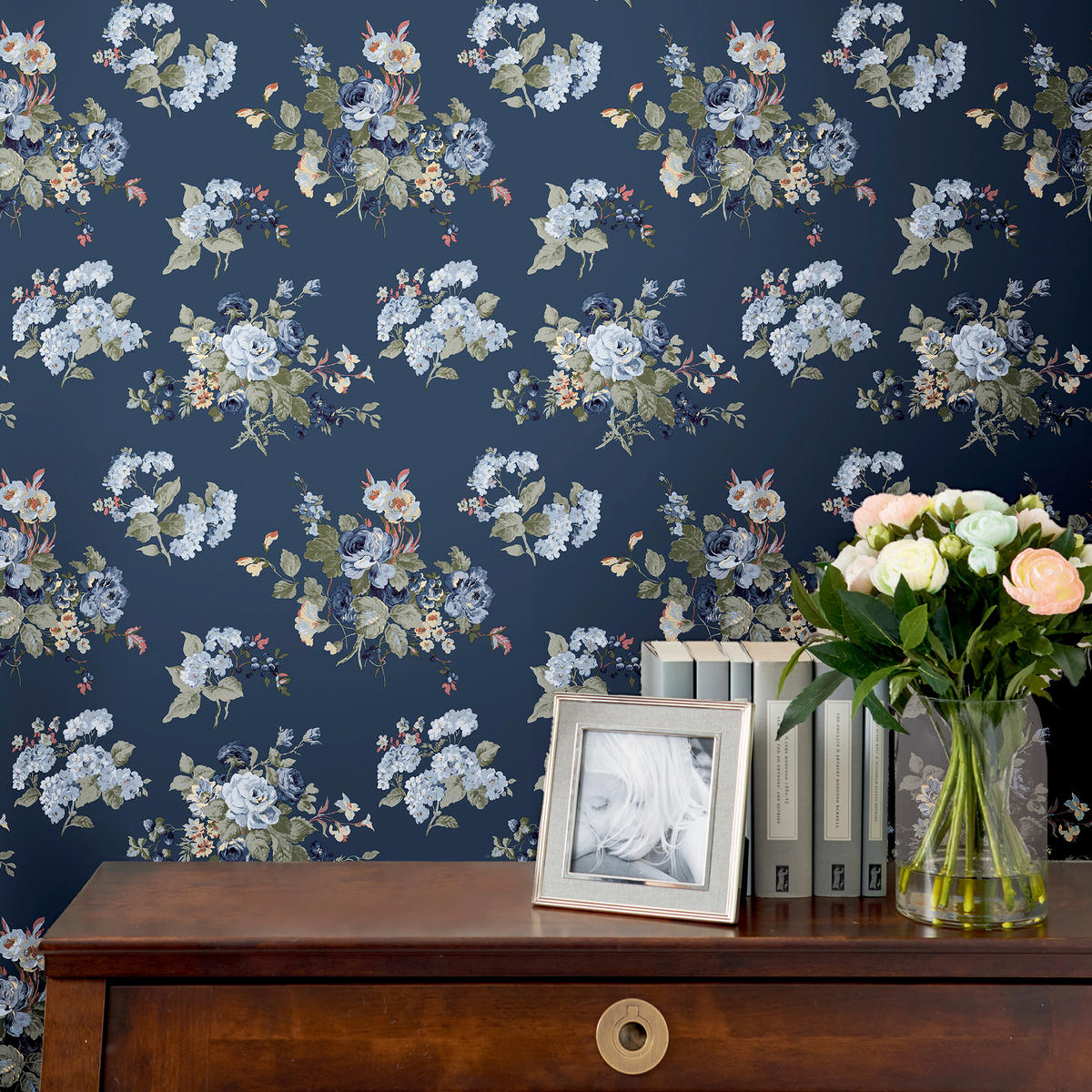 VLIESTAPETE - Dunkelblau, Basics (52/1000cm)