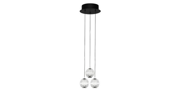 LED-HÄNGELEUCHTE 25/150 cm - Klar/Schwarz, Design, Kunststoff/Metall (25/150cm) - Dieter Knoll