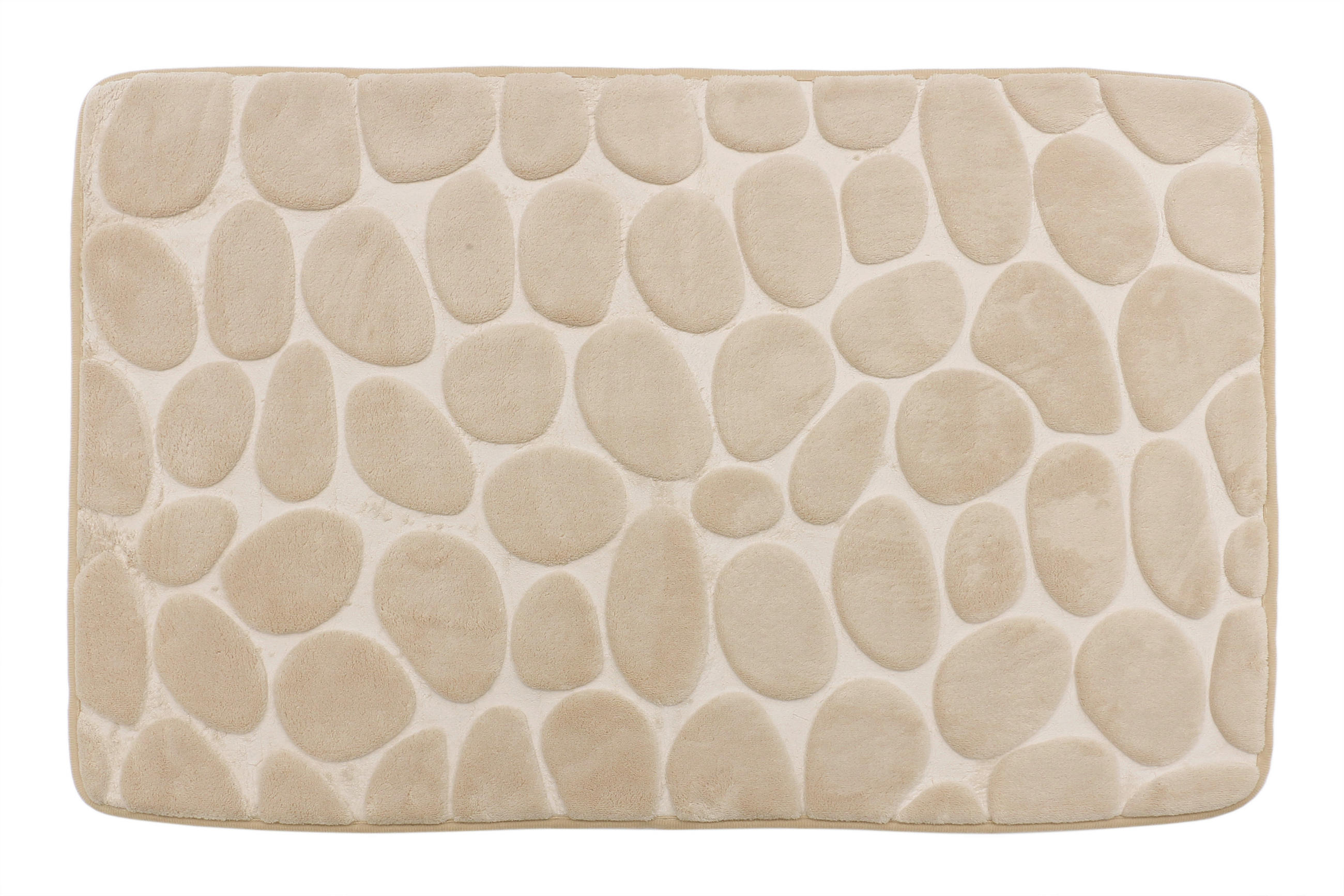 KOUPELNOVÁ PŘEDLOŽKA, 60/45 cm - krémová, Basics, textil (60/45cm) - Boxxx