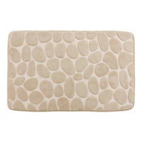 KOPALNIŠKA PREPROGA STONES  krem barve 60/45 cm  - krem barve, Basics, tekstil (60/45cm) - Boxxx