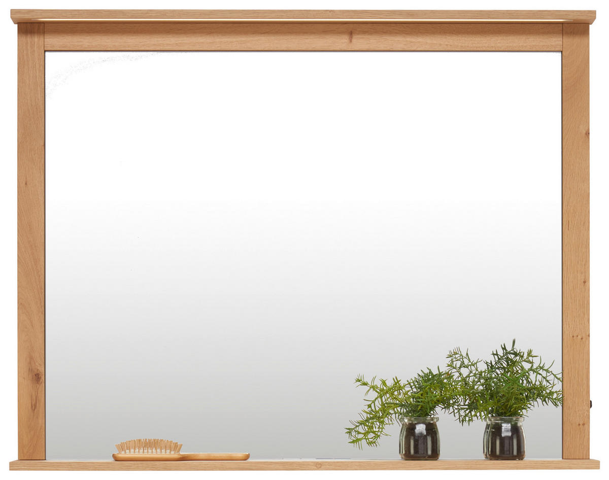 BADEZIMMERSPIEGEL 105/83,2/8 cm  - Eichefarben, MODERN, Glas/Holz (105/83,2/8cm) - Landscape