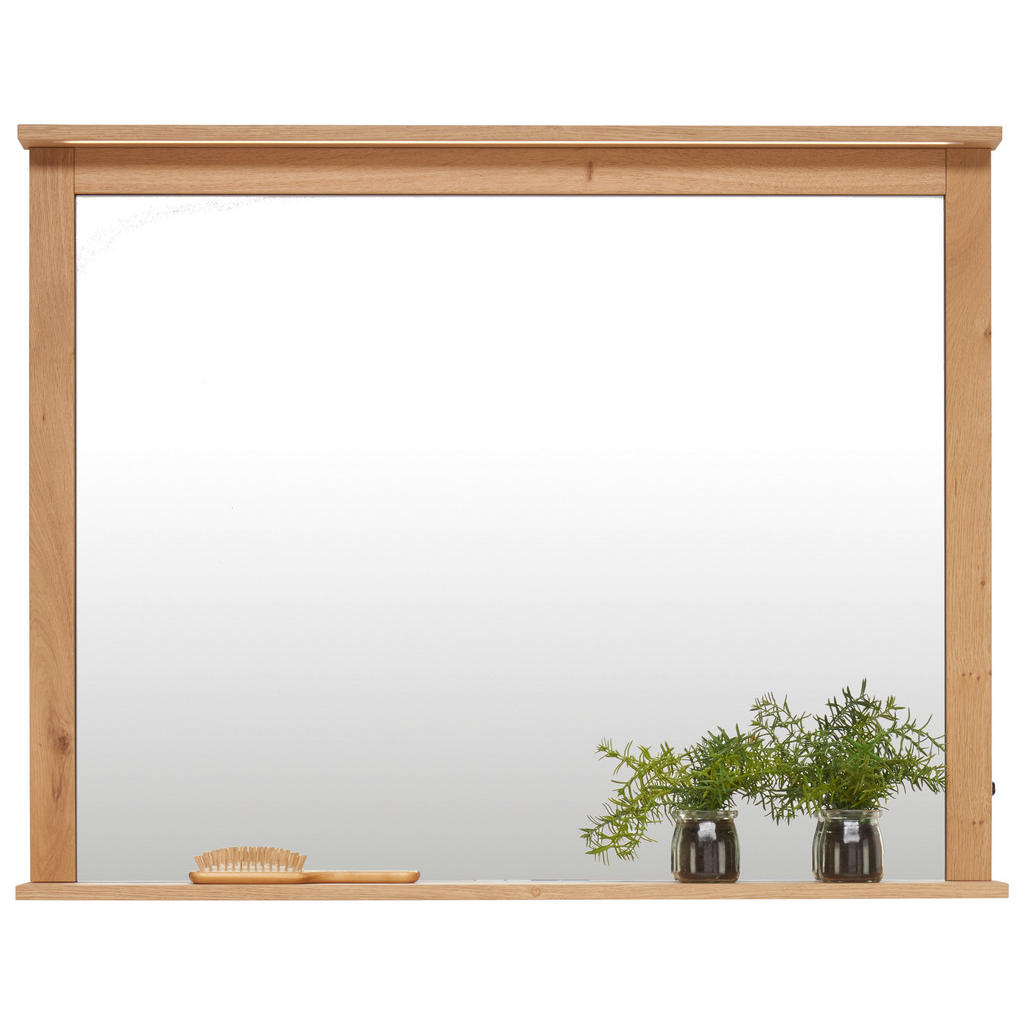 Thumbnail - Landscape Badezimmerspiegel, Eiche, Holz, Glas, 105x83.2x8 cm, Badezimmer, Badezimmerspiegel, Badspiegel