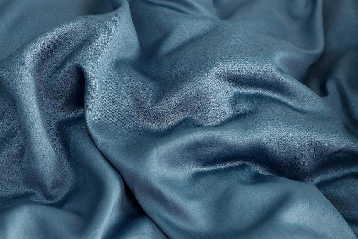 WENDEBETTWÄSCHE Marcel.Remus.Design - Palma blau Satin 135/200 cm  - Blau, Design, Textil (135/200cm)